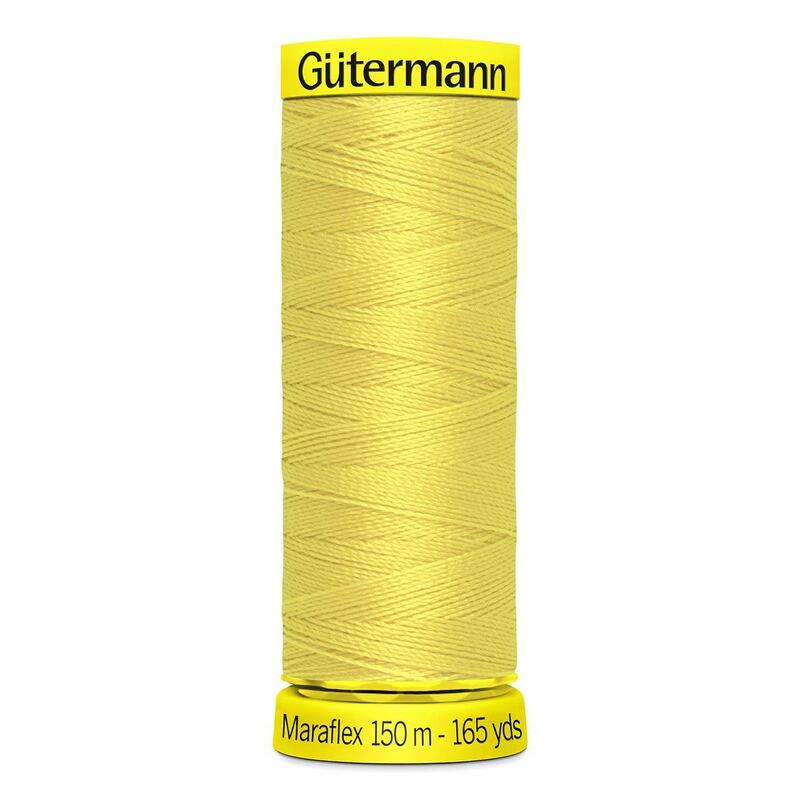 Gutermann Maraflex Elastic Thread 150m #580 YELLOW