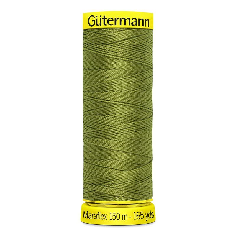 Gutermann Maraflex Elastic Thread 150m #582 LIGHT KHAKI GREEN