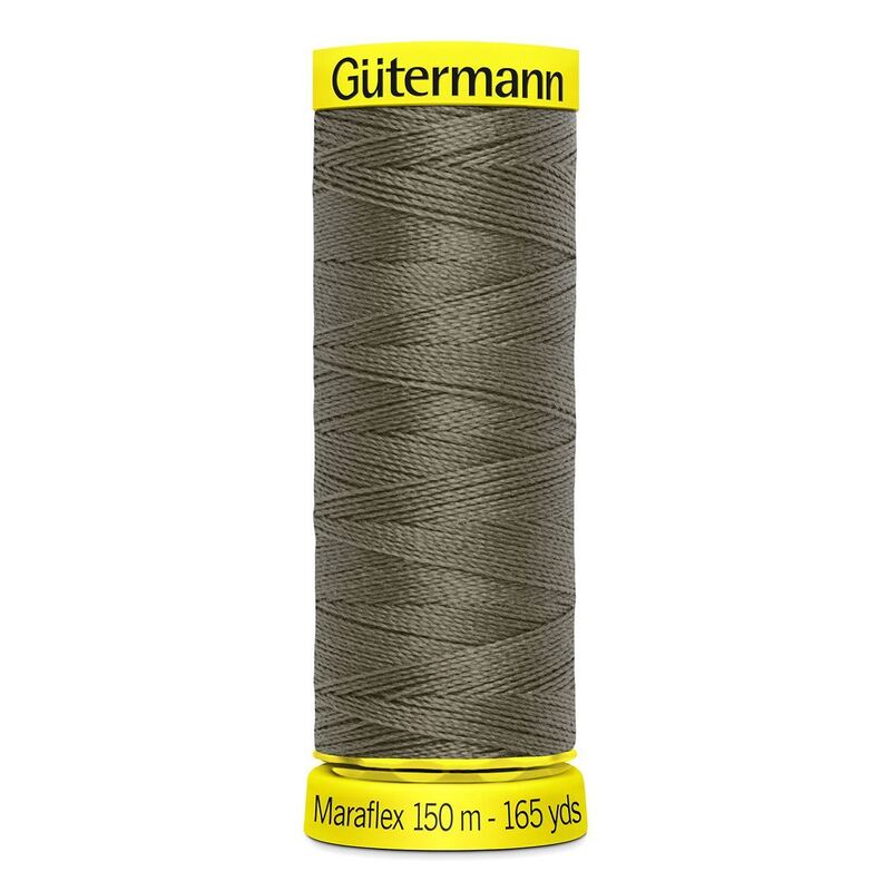 Gutermann Maraflex Elastic Thread 150m #676 KHAKI BROWN