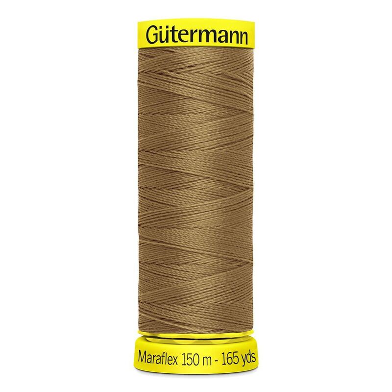 Gutermann Maraflex Elastic Thread 150m #887 LIGHT BROWN