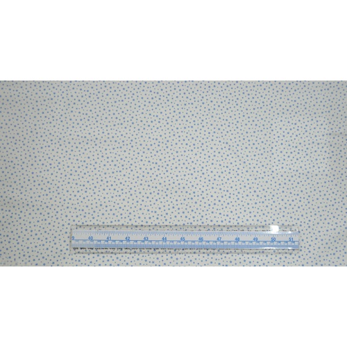 Cotton Fabric #8724.WB, 110cm Wide Per Metre, WHITE BLUE