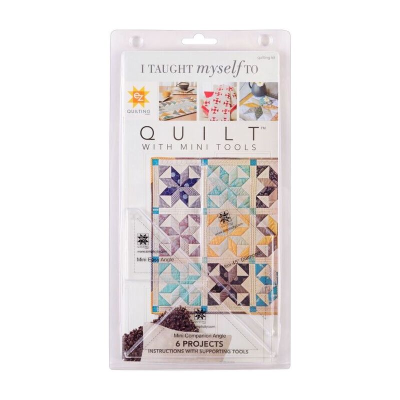 EZ Quilting I Taught Myself To Quilt w/Mini Tools Easy Angle & Diamond #882239