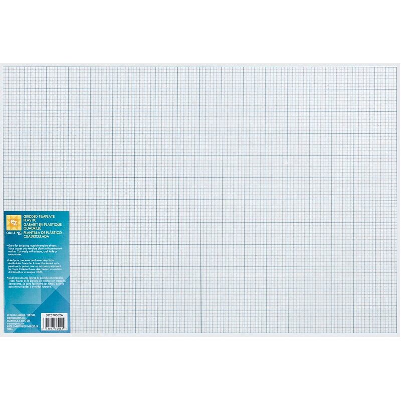 Gridded Template Plastic 12x18", by EZ Quilting (882670052A)