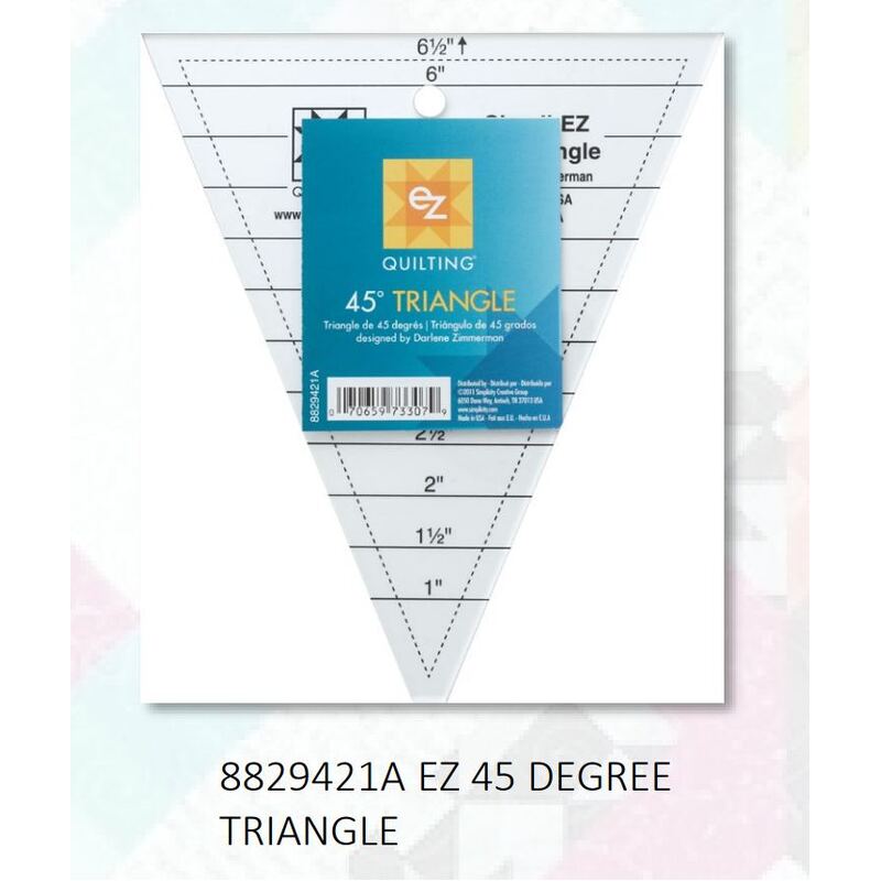 Simpli-EZ 45-Degree Triangle Ruler by EZ Quilting (8829421A)