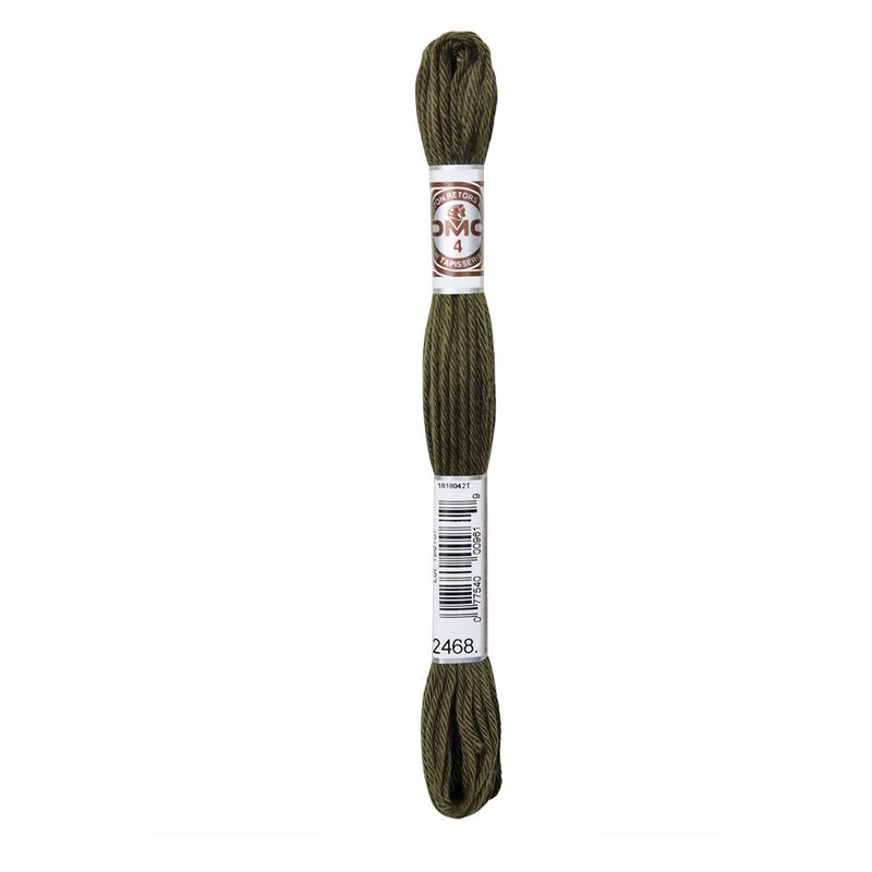 DMC Soft Cotton #2468, 10m Size 4 Matte Tapestry Floss aka Retors Mat
