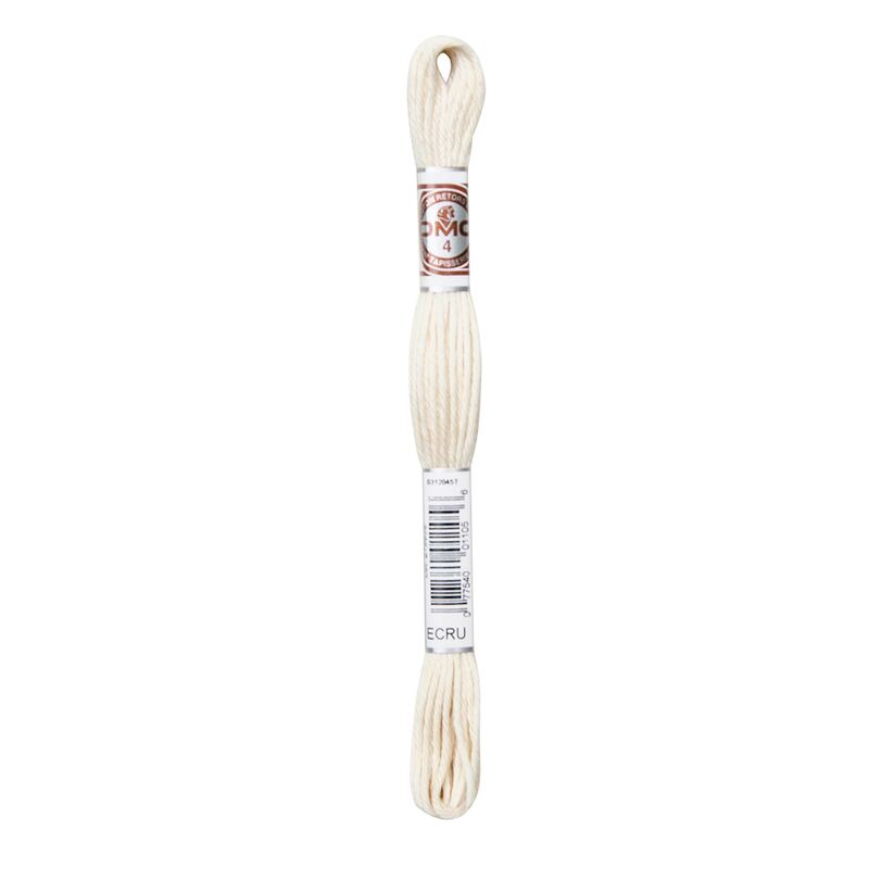 DMC Soft Cotton Ecru, 10m Size 4 Matte Tapestry Floss aka Retors Mat
