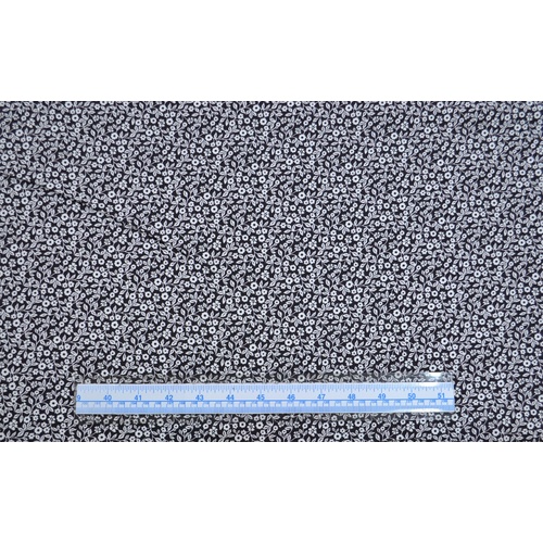 Cotton Fabric #8916.A, 110cm Wide Per Metre, BLACK