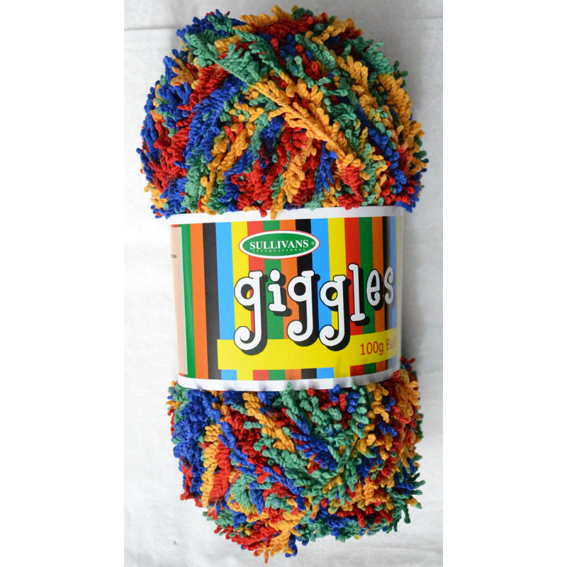 Sullivans Giggles Knitting Yarn, 100g Ball, Bulky Weight, BRIGHT MIX