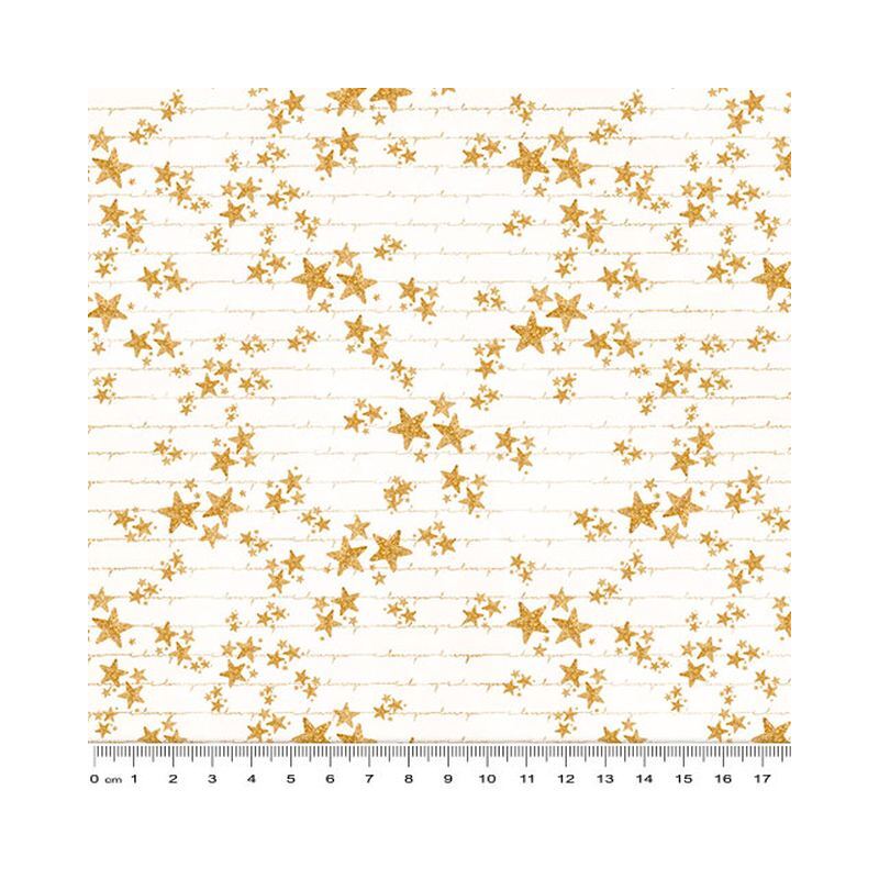 Rainbow Unicorns Stars, 112cm Wide Cotton Fabric