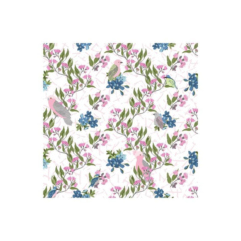 Aussie Feathered Friends Galahs C2, 112cm Wide Cotton Fabric