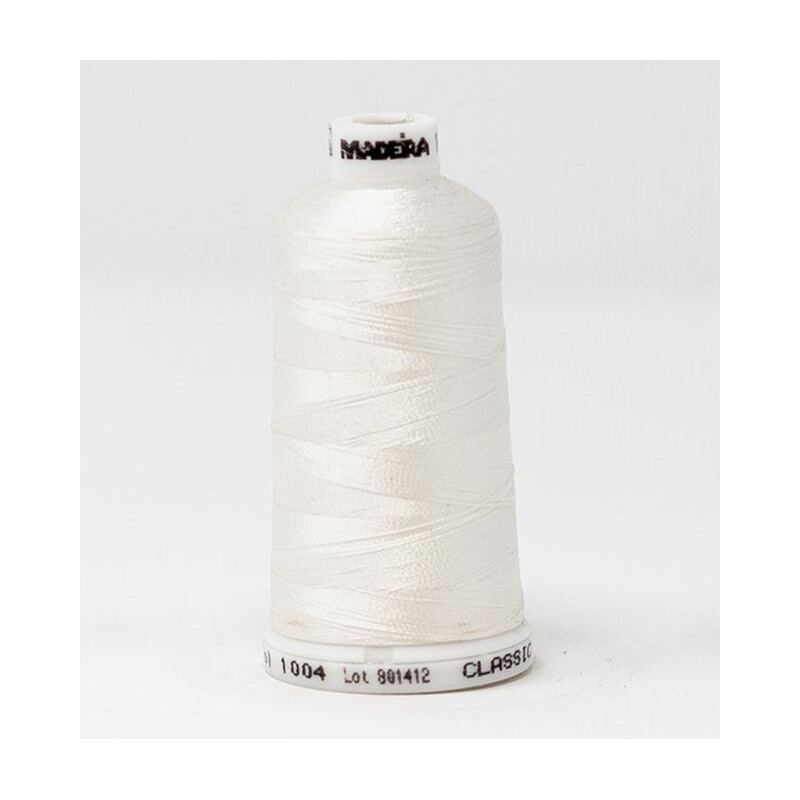Madeira Classic Rayon 40, #1004 NATURAL WHITE 1000m Embroidery Thread
