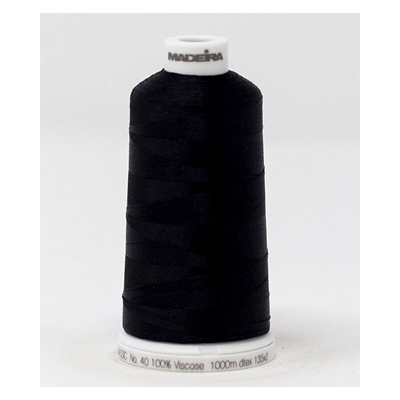 Madeira Classic Rayon 40, #1009 SAPPHIRE BLACK 1000m Embroidery Thread