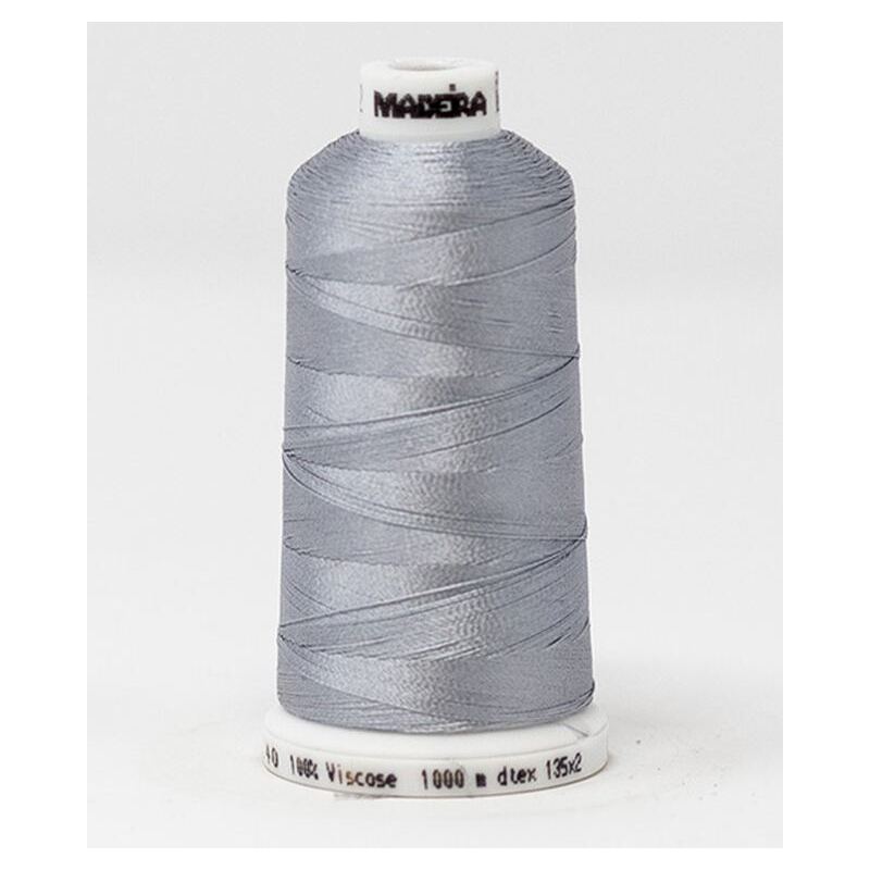 Madeira Classic Rayon 40, #1012 SMOKE GRAY 1000m Embroidery Thread