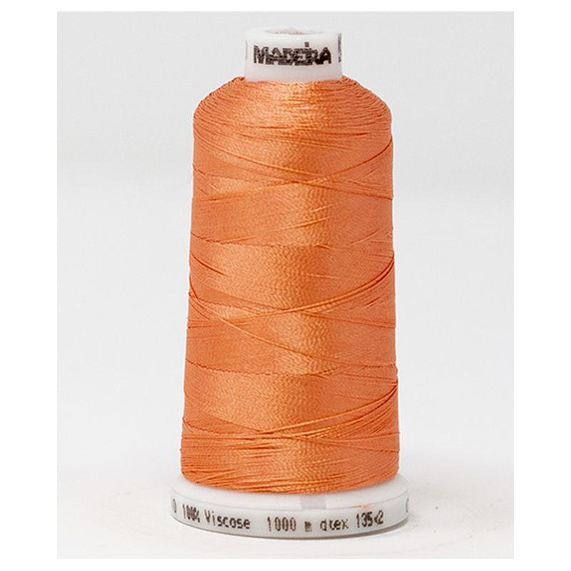 Madeira Classic Rayon 40, #1020 BRIGHT PEACH 1000m Embroidery Thread