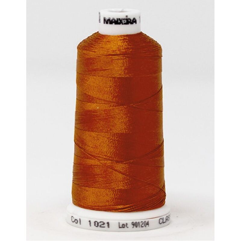 Madeira Classic Rayon 40, #1021 RUST 1000m Embroidery Thread