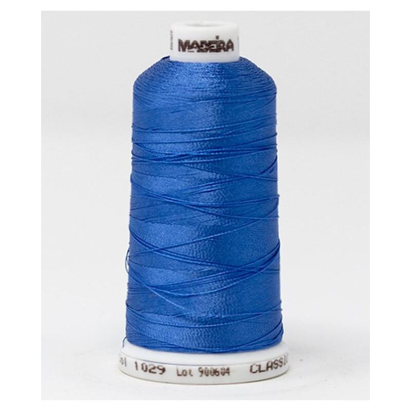 Madeira Classic Rayon 40, #1029 BLUE JAY 1000m Embroidery Thread