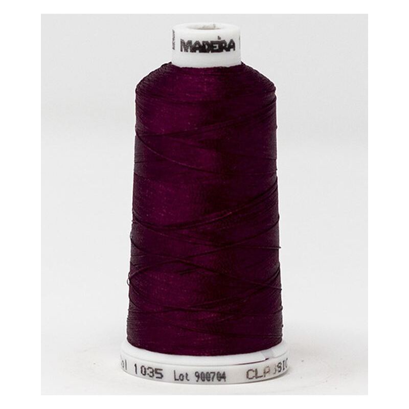 Madeira Classic Rayon 40, #1035 BURGUNDY 1000m Embroidery Thread