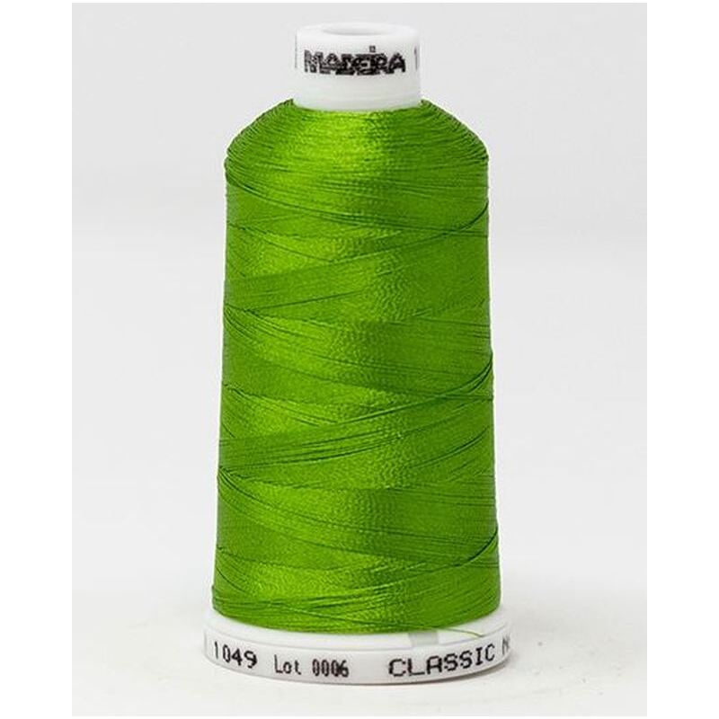 Madeira Classic Rayon 40, #1049 LIME GREEN 1000m Embroidery Thread