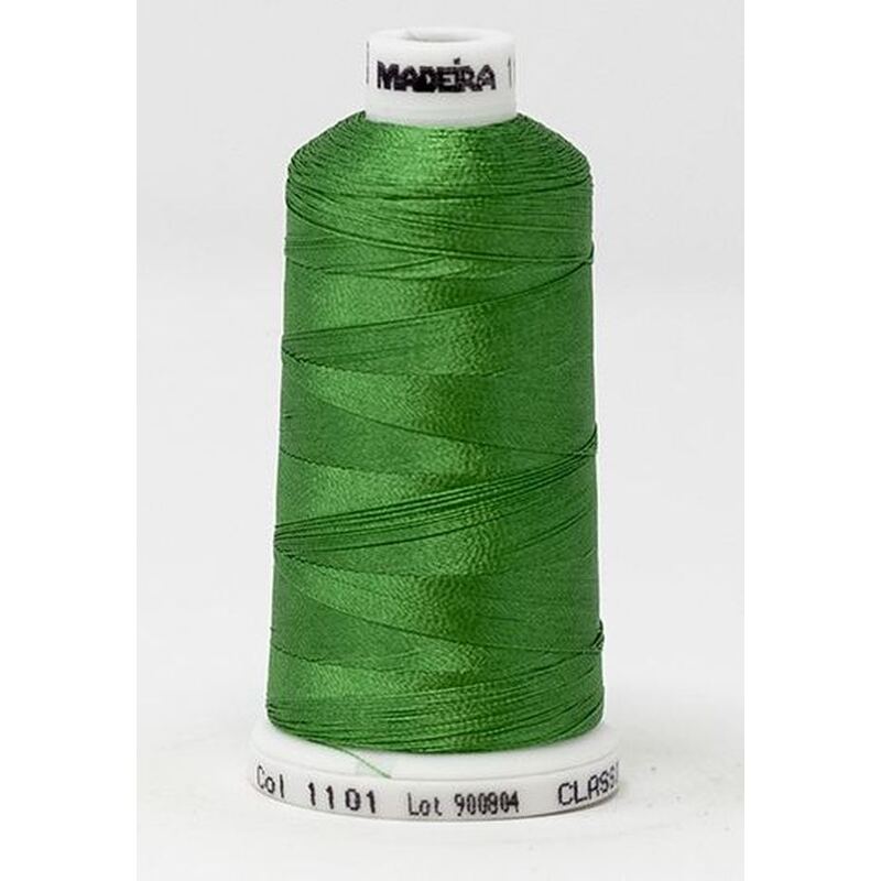 Madeira Classic Rayon 40, #1101 LIGHT EMERALD GREEN 1000m Embroidery Thread