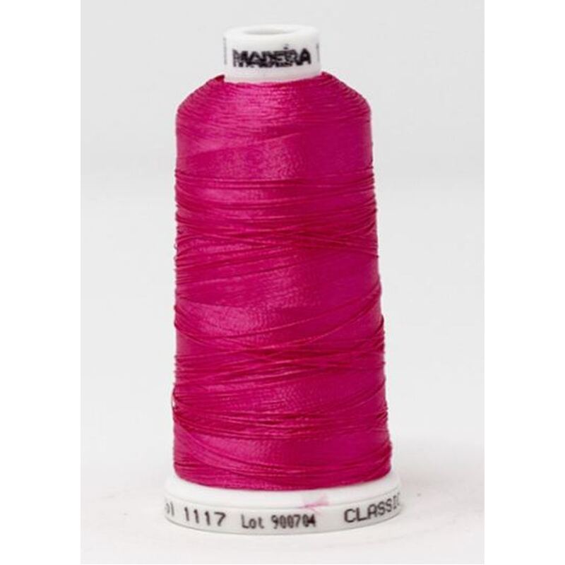 Madeira Classic Rayon 40, #1117 FLAMINGO PINK 1000m Embroidery Thread