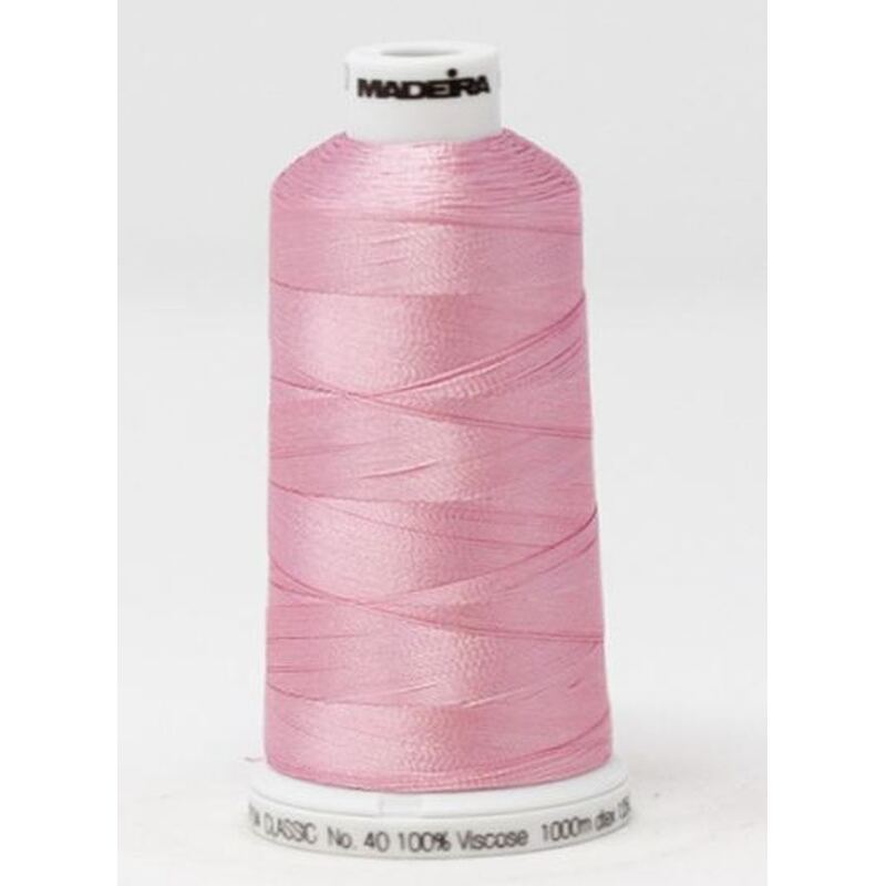 Madeira Classic Rayon 40, #1120 BABY PINK 1000m Embroidery Thread