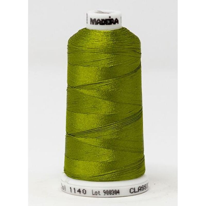 Madeira Classic Rayon 40, #1140 AVOCADO GREEN 1000m Embroidery Thread