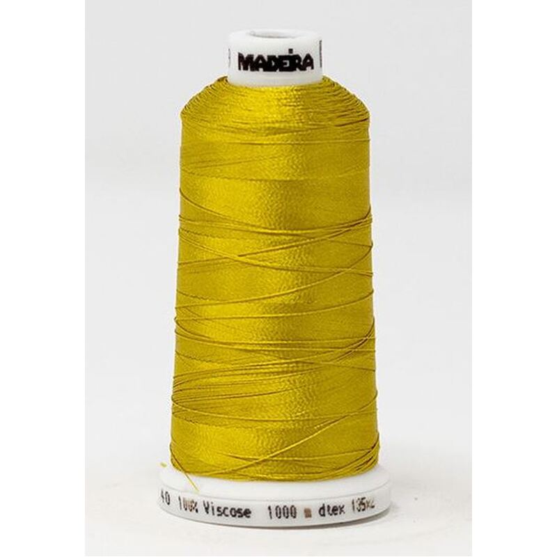 Madeira Classic Rayon 40, #1159 MUSTARD 1000m Embroidery Thread