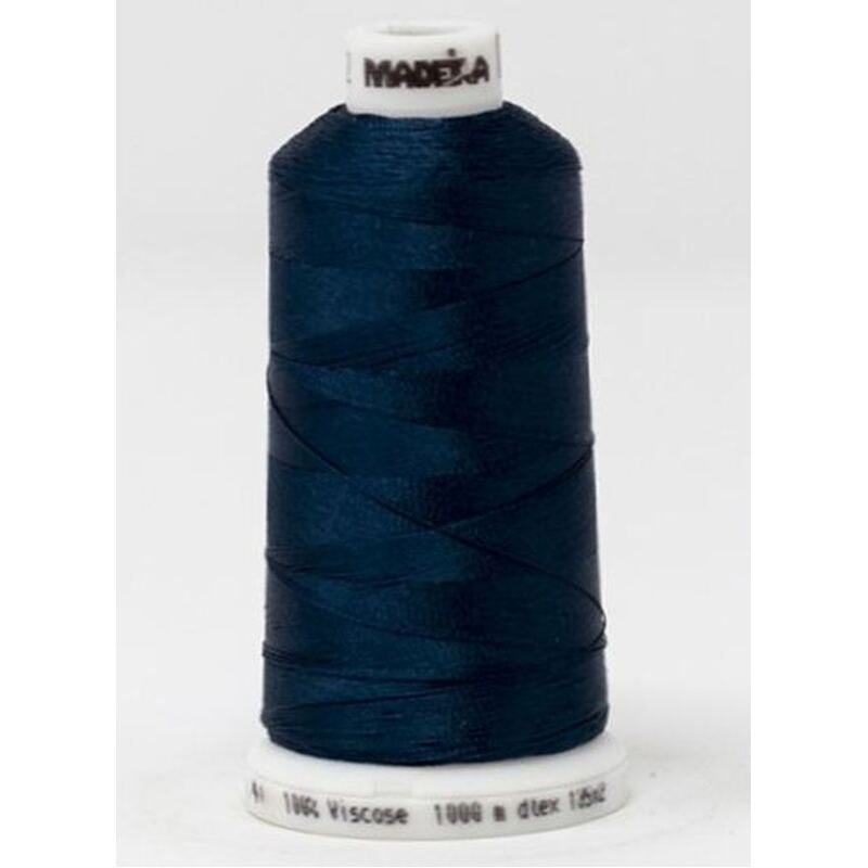 Madeira Classic Rayon 40, #1162 ADMIRAL BLUE 1000m Embroidery Thread