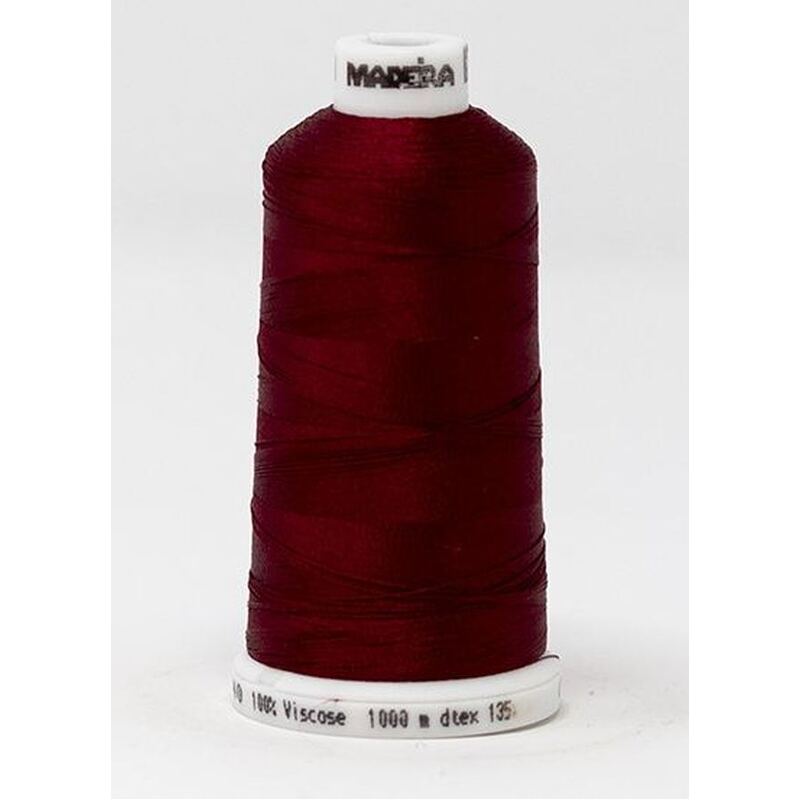 Madeira Classic Rayon 40, #1181 CANDY APPLE RED 1000m Embroidery Thread