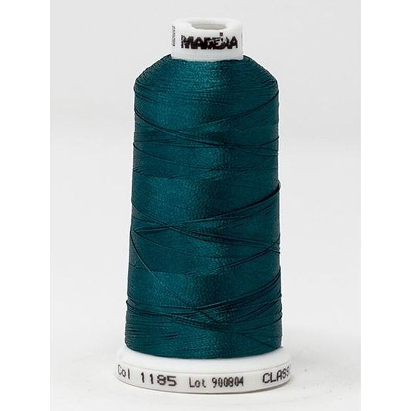 Madeira Classic Rayon 40, #1185 DARK TEAL 1000m Embroidery Thread