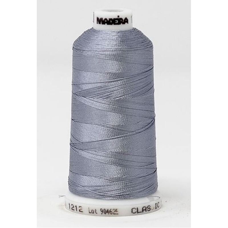 Madeira Classic Rayon 40, #1212 STAINLESS STEEL 1000m Embroidery Thread