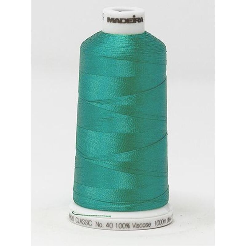 Madeira Classic Rayon 40, #1247 BOTTLE GREEN 1000m Embroidery Thread