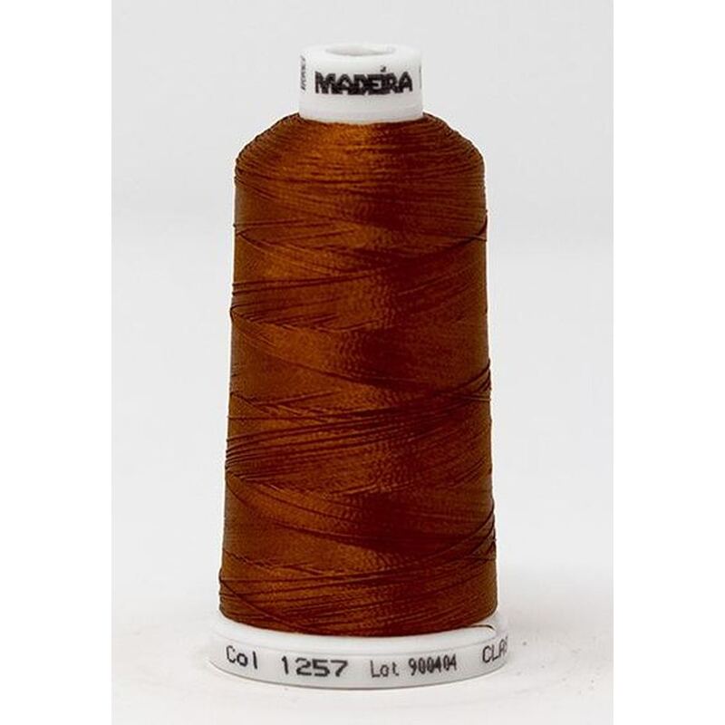 Madeira Classic Rayon 40, #1257 BRONZE 1000m Embroidery Thread