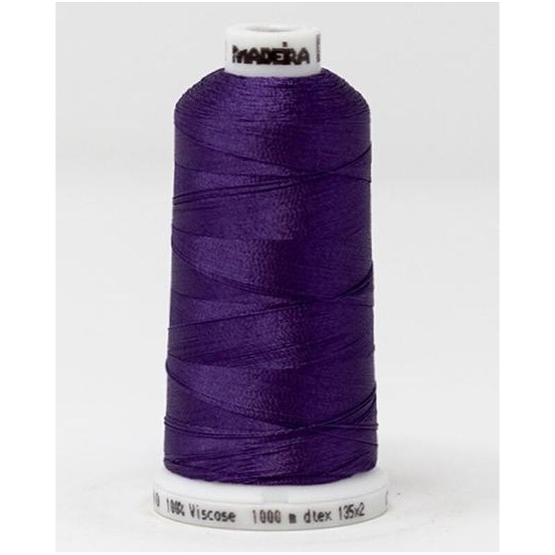 Madeira Classic Rayon 40, #1312 PURPLE GRAPE 1000m Embroidery Thread
