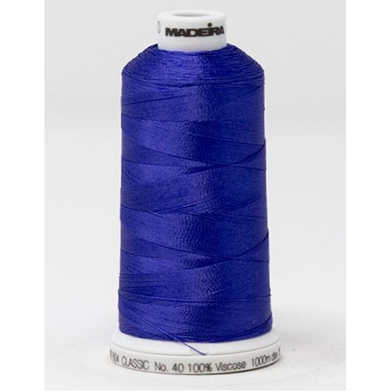 Madeira Classic Rayon 40, #1330 BAHAMAS BLUE 1000m Embroidery Thread