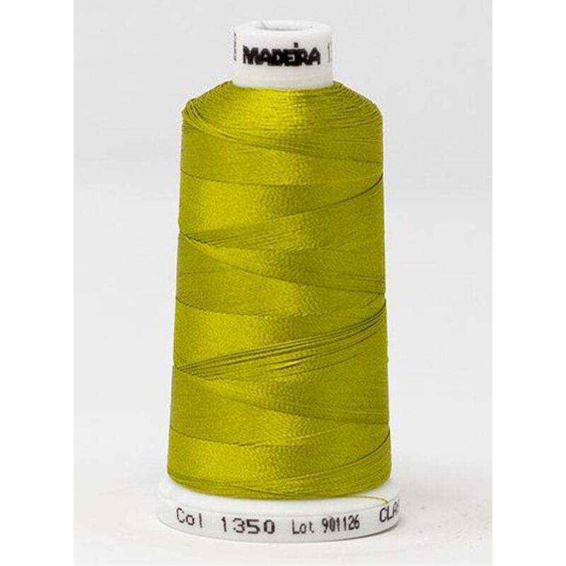 Madeira Classic Rayon 40, #1350 CITRUS GREEN 1000m Embroidery Thread