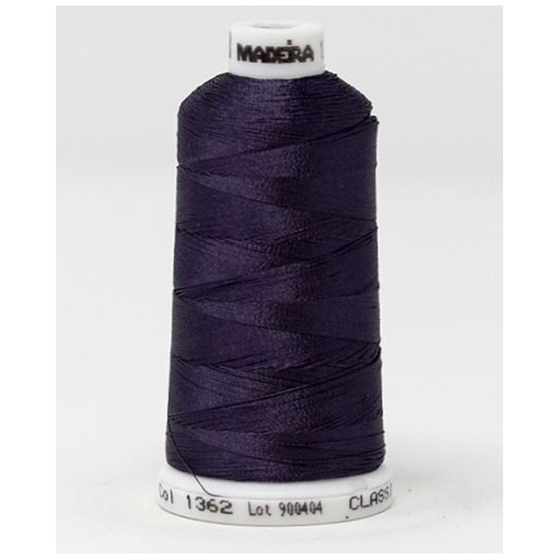 Madeira Classic Rayon 40, #1362 SLATE PURPLE 1000m Embroidery Thread