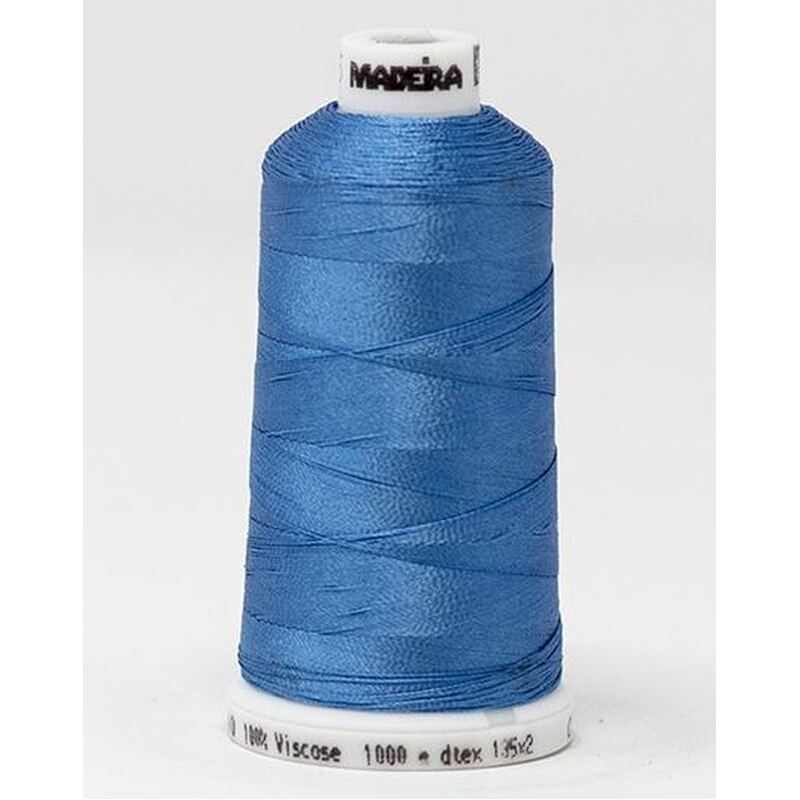Madeira Classic Rayon 40, #1375 BLUE 1000m Embroidery Thread