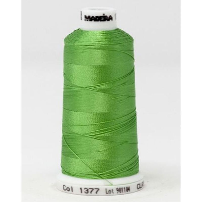 Madeira Classic Rayon 40, #1377 KIWI 1000m Embroidery Thread