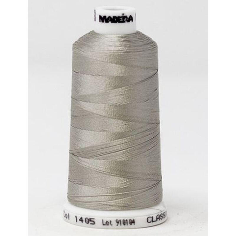 Madeira Classic Rayon 40, #1405 GOOSE GRAY 1000m Embroidery Thread