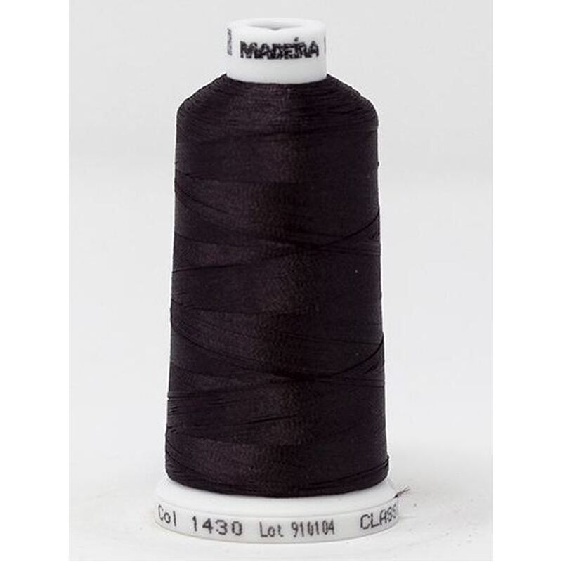 Madeira Classic Rayon 40, #1430 DARK MAUVE BROWN 1000m Embroidery Thread
