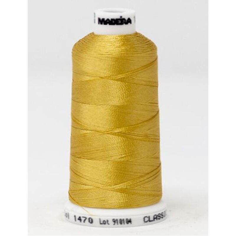 Madeira Classic Rayon 40, #1470 VEGAS GOLD 1000m Embroidery Thread