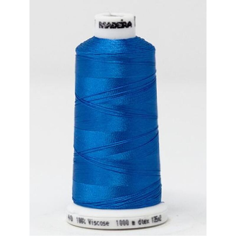 Madeira Classic Rayon 40, #1497 PEACOCK BLUE 1000m Embroidery Thread