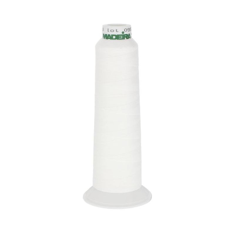Madeira AeroQuilt Thread, 3,000yds, 100% Polyester #8010 WHITE