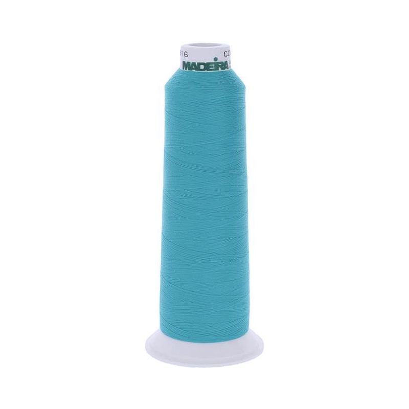 Madeira AeroQuilt Thread, 3,000yds, 100% Polyester #9892 BRIGHT TURQUOISE