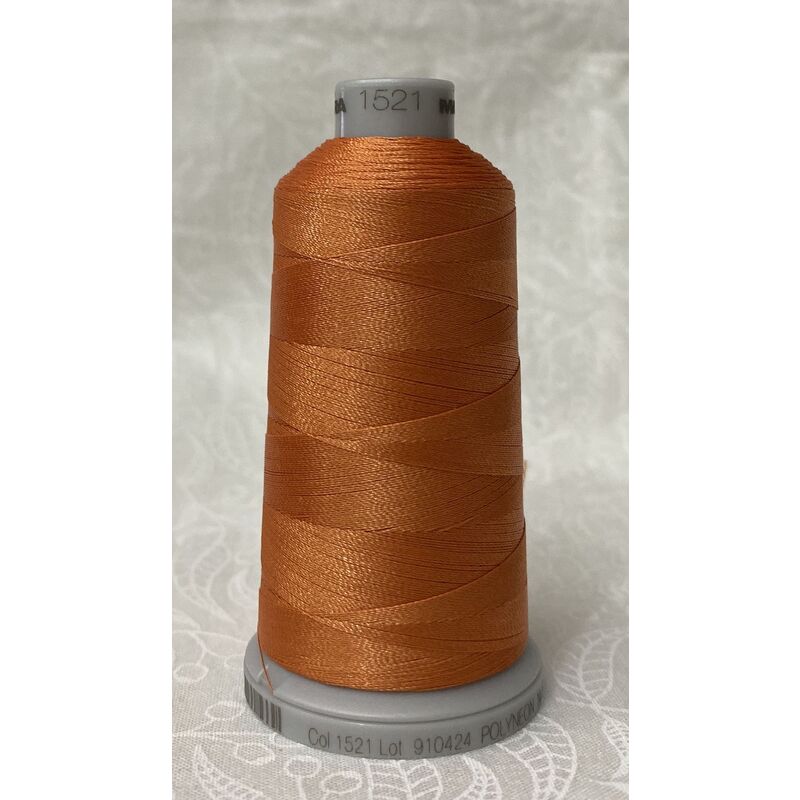 #1521 AUTUMN ORANGE 1000m Madeira Polyneon 40 Embroidery Thread
