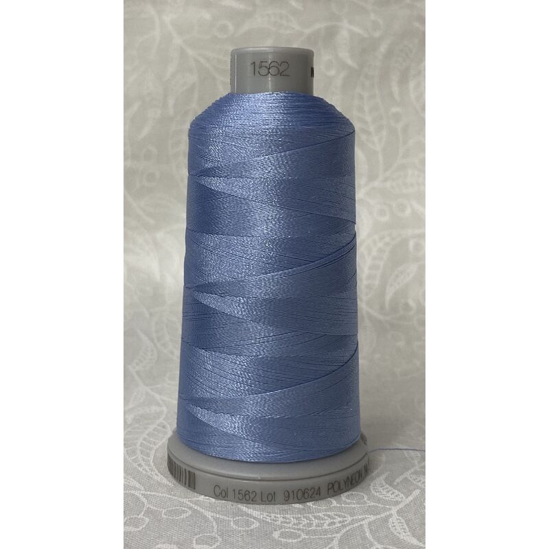 #1562 BLUE HYDRANGEA 1000m Madeira Polyneon 40 Embroidery Thread