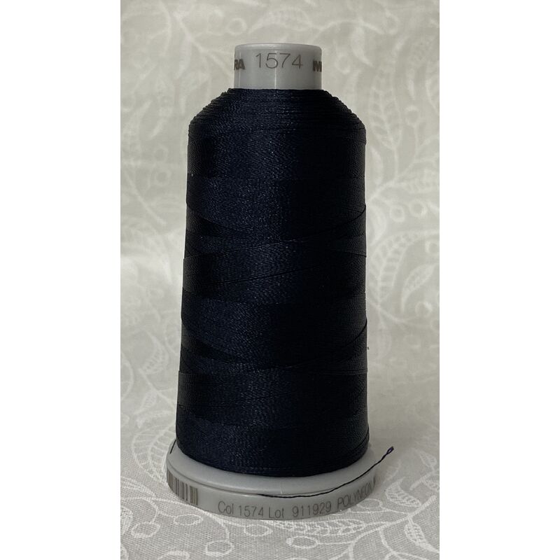 #1574 DARK SLATE BLUE 1000m Madeira Polyneon 40 Embroidery Thread