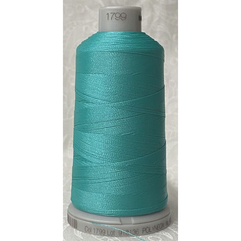 #1799 GREEN TURQUOISE 1000m Madeira Polyneon 40 Embroidery Thread