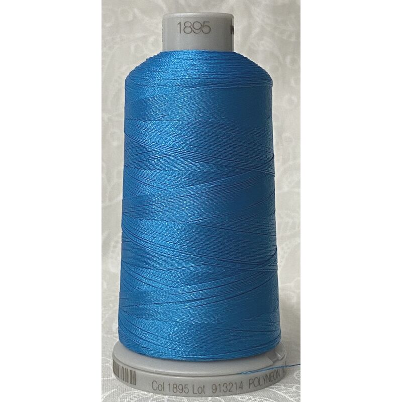 #1895 TEAL BLUE 1000m Madeira Polyneon 40 Embroidery Thread